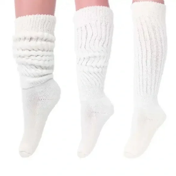 6 Pair Slouch Socks Scrunch socks! Original Retro Heavy Slouchy Socks - Picture 7 of 16